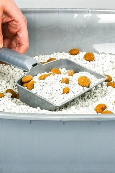 Plastik Evcil Hayvan Kedi Kumu Temizleme Eleme Küreği - 5