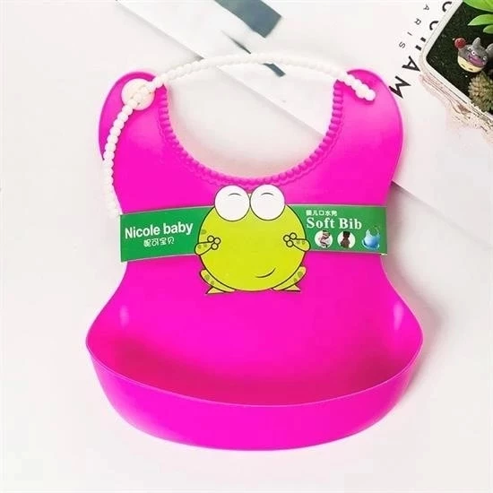 Çocuk Bebek Mama Önlüğü Dökülme Engelleyici Bükülebilir Pembe - 3