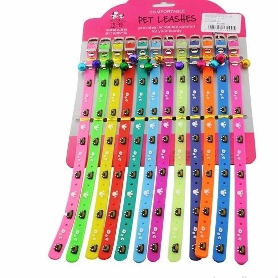 Çıngıraklı Zilli Sevimli Renkli Slikon Kedi Köpek Boyun Tasması - 5