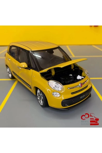 FİAT 500L  2013 MODEL SARI 1:24 MODEL ARAÇ DİECAST KOLEKSİYON