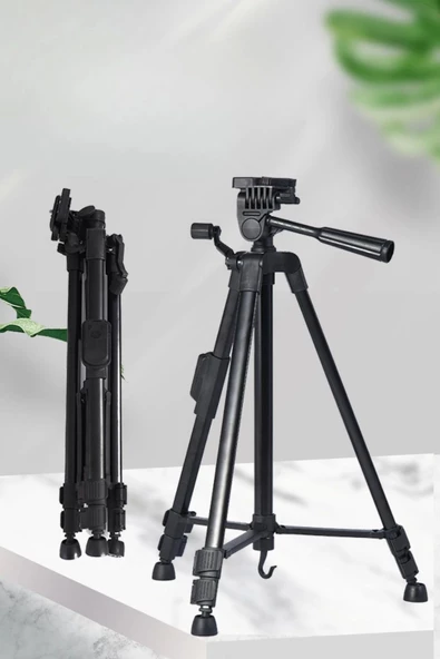 Telefon Ve Fotoğraf Makinası Takılabilen Bluetooth Kumandalı 146 Cm Tripod - 5