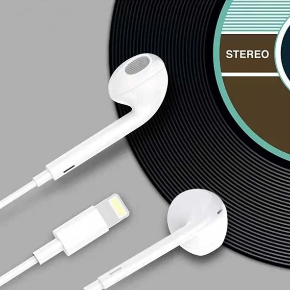 İphone Ucu Çıkışlı Pop Up Kulakiçi Yumuşak Kontrol Tuşlu Kulaklık - 6