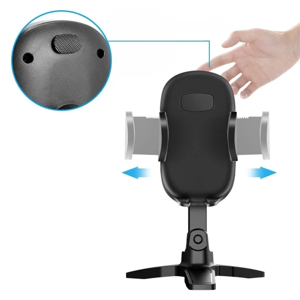 Masaüstü Telefon Standı 360 Derece Dönebilen Başlıklı Ayaklı Telefon Tripodu - 3