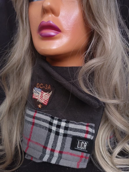 Tek adet tasarım neck Warner, içi silikon dolgulu polar kumaş sıcacık tutar. - 2