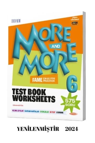 FENOMEN YAYINCILIK 6 MORE&MORE FENOMEN TEST BOOK WORKSHEETS YENİ KAPAK