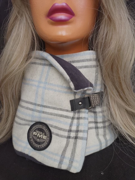 Tasarım kadın boyunluk, içi silikonlu polar kumaş sıcacık tutar. - 2