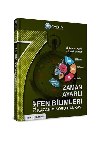 Çanta Yayınları 7 Sınıf Fen Bilimleri Zaman Ayarlı Kazanım Soru Bankası