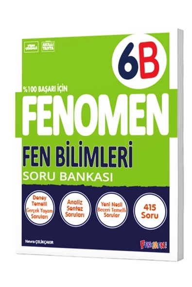 FENOMEN OKUL 6. SINIF FEN BİLİMLERİ SORU BANKASI (B) / 9786057790873