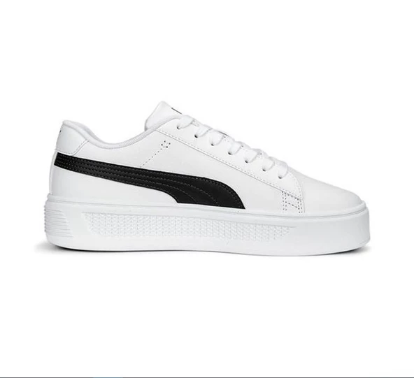 Puma Smash Platform V3 Beyaz Kadın Sneaker Spor Ayakkabı - 390758 04 - 2