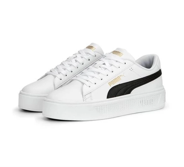 Puma Smash Platform V3 Beyaz Kadın Sneaker Spor Ayakkabı - 390758 04 - 6