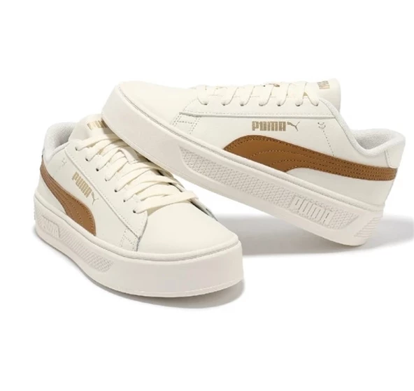 Puma Smash Platform V3 Beyaz Kadın Sneaker spor ayakkabı - 390758 12 - 5