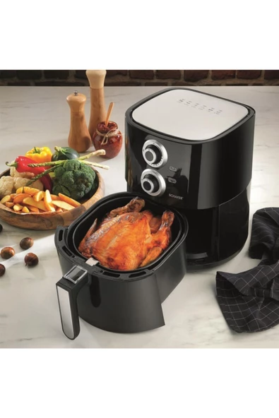 Schafer Thermochef Manuel Airfryer/sıcak Hava Fritözü-siyah - 3