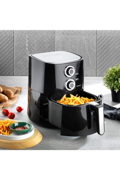 Schafer Thermochef Manuel Airfryer/sıcak Hava Fritözü-siyah