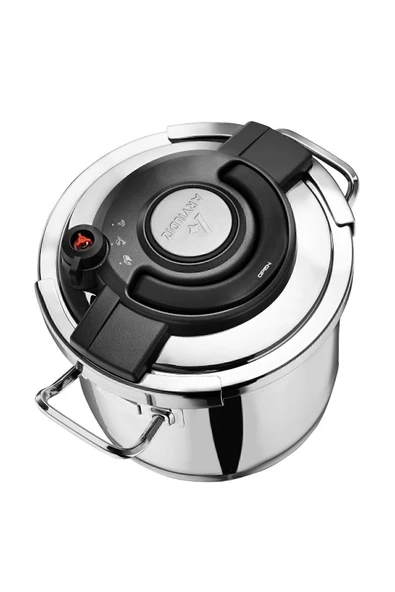 Aryıldız Touch & Cook Kanka Düdüklü Tencere Seti 6 + 4 Litre - 4