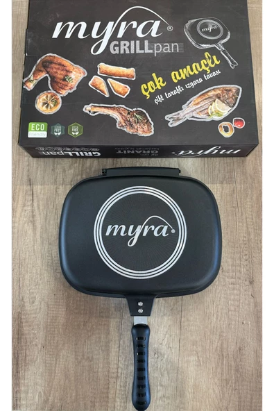 Schafer Myra Grill Pan 32 Cm Çift Taraflı Tava - 3