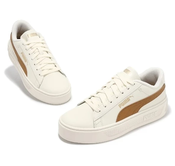 Puma Smash Platform V3 Beyaz Kadın Sneaker spor ayakkabı - 390758 12 - 6