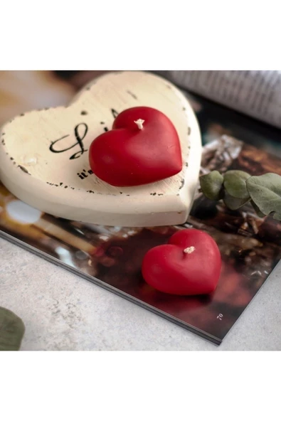 RAYTOYS OYUNCAK   12 Pcs Heart Red Floating Water Candle Vıp Kalite 12 Adet Kırmızı Su Mumu Suda Yüzen Mum Kırmızı Mum - 2