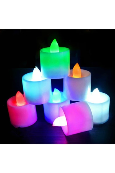 RAYTOYS OYUNCAK   Colors Light Candles 24 Adet Renkli Led Işıklı Mum Renkli Led Mum Renkli Işıklı Mum Dekor Işıklı Mum