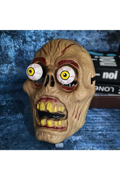 RAYTOYS OYUNCAK   VIP HALLOWEEN HORROR MASK VIP CADILAR BAYRAMI KORKU MASKESİ GÖZLERİ OYNAYAN MASKE ŞEYTAN MASKESİ