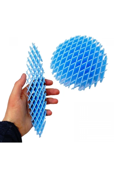 RAYTOYS OYUNCAK   YENİ NESİL MAVİ SOLUCAN STRES OYUNCAĞI TOP ANAHTARLIKLI MODEL 2 ÖZELLİKLİ VIP NEW BLUE FIDGET WORM - 3