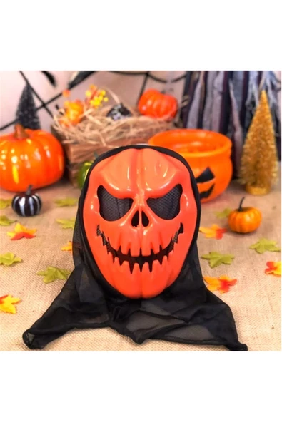 RAYTOYS OYUNCAK   VIP PUMPKIN HALLOWEEN PUMPKIN MASK VIP CADILAR BAYRAMI BAL KABAĞI KORKU MASKESİ BAL KABAĞI MASKESİ