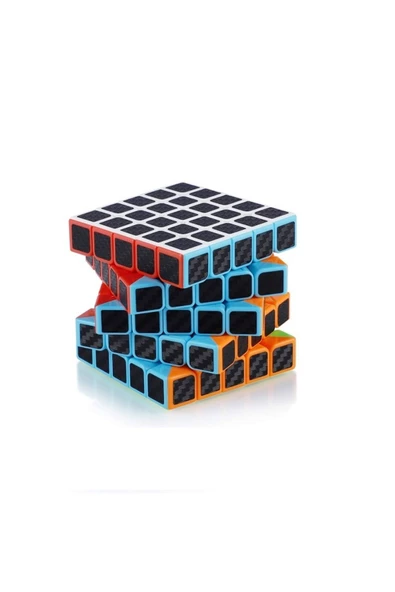 RAYTOYS OYUNCAK   1 PCS 5X5 QY SPEED CUBE 5X5 CORBON FİBER CUBE 1ADET VIP 5X5 ZEKA KÜPÜ 5X5 HIZ KÜPÜ 5X5 - 3