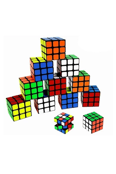 RAYTOYS OYUNCAK   12 Adet Vıp 3x3 Zeka Küpü 3x3 Sabır Küpü 3x3 Cube Takılma Yapmaz Eğitici Oyuncak Zeka Küpü