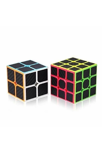 RAYTOYS OYUNCAK   2 SET PROFESSIONAL QY SPEED CORBON FİBER CUBE VIP 2Lİ SET 2X2 ZEKA KÜPÜ 3X3 ZEKA KÜPÜ