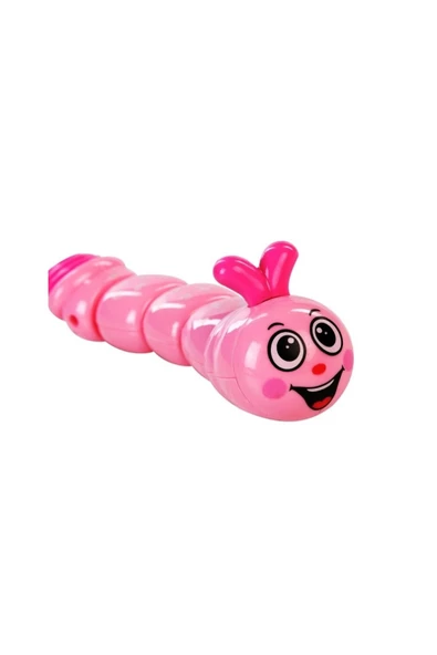 RAYTOYS OYUNCAK   Movable Rotatıng Cute Toy Caterpıllar Eğitici Oyuncak Tırtıl Hareketli Kurmalı Oyuncak Pembe Tırtıl