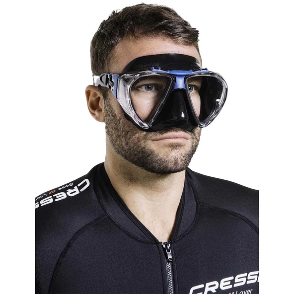 Cressi Penta Plus Black Blue Yetişkin Dalış Maskesi - 2