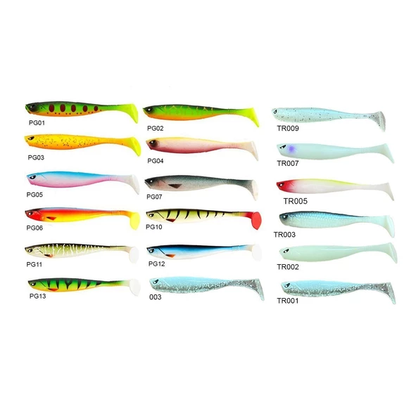 Lucky John Basara 3D Soft Swim 6.35 cm TR007 Silikon Yem 8 Adet ürün görseli