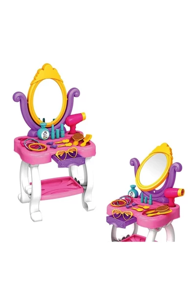 RAYTOYS OYUNCAK   Vıp Kalite Eğitici Oyuncak Prenses Makyaj Masası Seti Özel 15 Parça Prenses Güzellik Masası Seti - 2