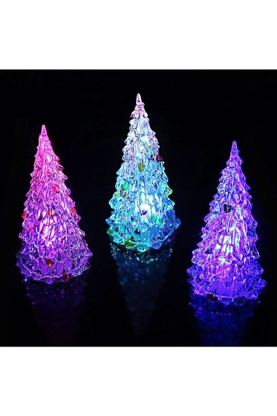 RAYTOYS OYUNCAK   IŞIKLI YILBAŞI AĞACI VIP RENKLİ LED IŞIKLI ÇAM AĞACI 13 CM IŞIKLI ÇAM AĞACI RGB PINE TREE LED LIGHT - Resim 3