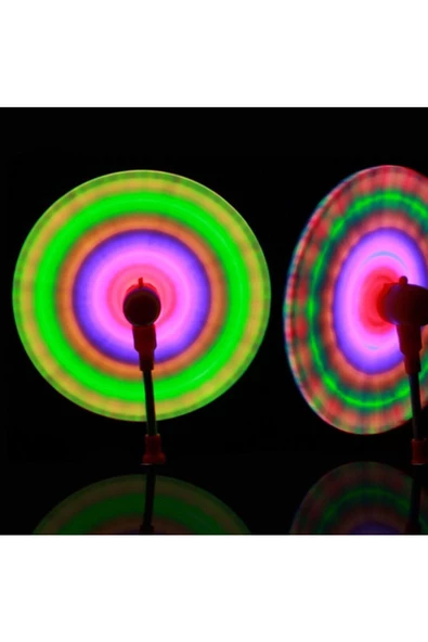 RAYTOYS OYUNCAK   2 ADET PEMBE LED IŞIKLI DEĞİRMEN IŞIK SESLİ IŞIKLI UFO IŞIK 2 PCS PİNK FLASHİNG LİGHT UPLED SPİNNİNG - 3