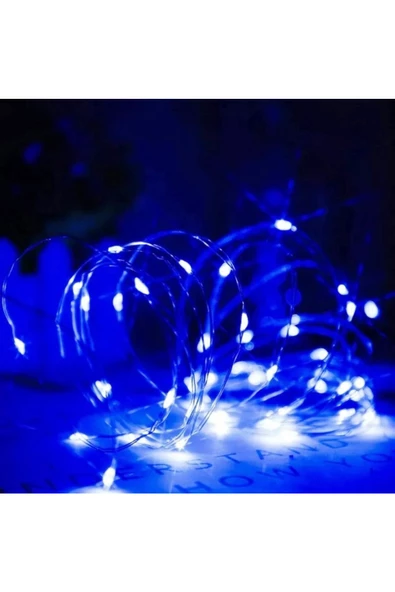 RAYTOYS OYUNCAK   9 METRE PARLAK CANLI MAVİ IŞIK MİCRO DÖKME LED ULTRA SU GEÇİRMEZ MAVİ PİLLİ LED IŞIK SABİT YANAR - Resim 3