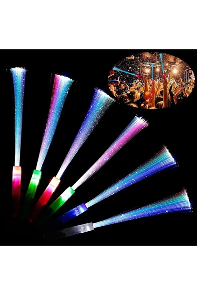RAYTOYS OYUNCAK 4 ADET PARTİ IŞIKLARI RENKLİ PİLLİ LED IŞIK LED IŞIKLI ÇUBUK FİBER OPTİK ÇUBUK PÜSKÜLLÜ IŞIKLI ÇUBUK - 2