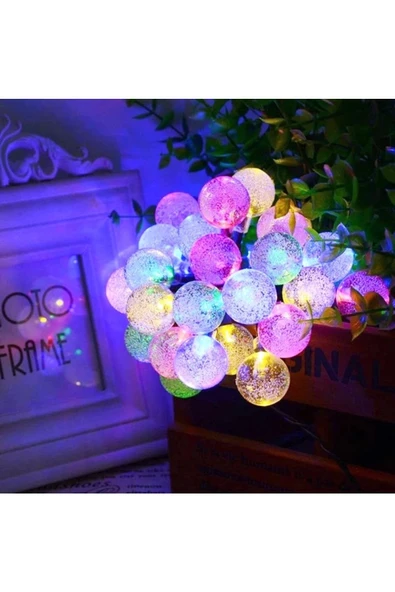 RAYTOYS OYUNCAK   VIP KALİTE RENKLİ KRİSTAL TOP LED IŞIK CRYSTAL LED LİGHT BALL YILBAŞI AĞACI IŞIĞI RENKLİ NOEL IŞIĞI - Resim 5