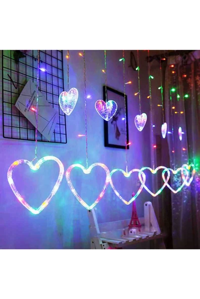 RAYTOYS OYUNCAK GÜN IŞIĞI SALKIM LED IŞIK KALPLİ SALKIM LED IŞIK GÜN IŞIĞI LED IŞIKLI PERDE IŞIK EKLEMELİ 220 VOLT - 6