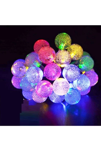 RAYTOYS OYUNCAK   VIP KALİTE RENKLİ KRİSTAL TOP LED IŞIK CRYSTAL LED LİGHT BALL YILBAŞI AĞACI IŞIĞI RENKLİ NOEL IŞIĞI - Resim 6