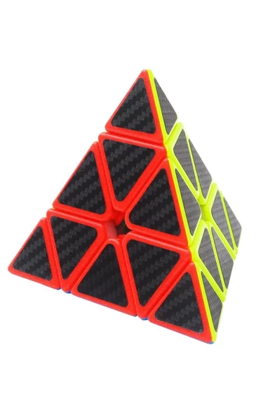 RAYTOYS OYUNCAK   1 Pcs Pramid Cube Corbon Fiber Cube 1adet Vıp Piramit Zeka Küpü Pramit Hız Küpü Trıangle Cube - 3