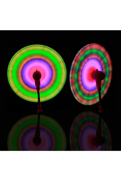 RAYTOYS OYUNCAK   2 ADET PEMBE LED IŞIKLI DEĞİRMEN IŞIK SESLİ IŞIKLI UFO IŞIK 2 PCS PİNK FLASHİNG LİGHT UPLED SPİNNİNG - 4