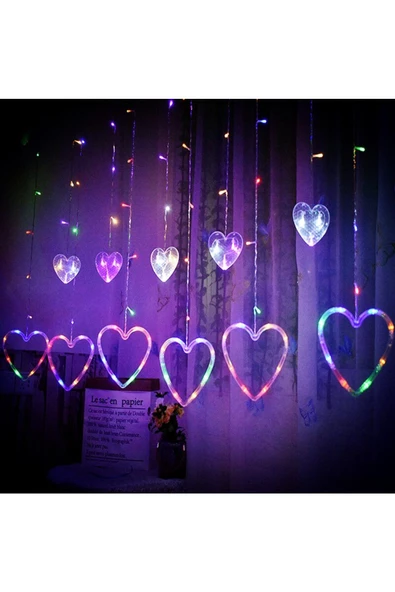 RAYTOYS OYUNCAK GÜN IŞIĞI SALKIM LED IŞIK KALPLİ SALKIM LED IŞIK GÜN IŞIĞI LED IŞIKLI PERDE IŞIK EKLEMELİ 220 VOLT - 3