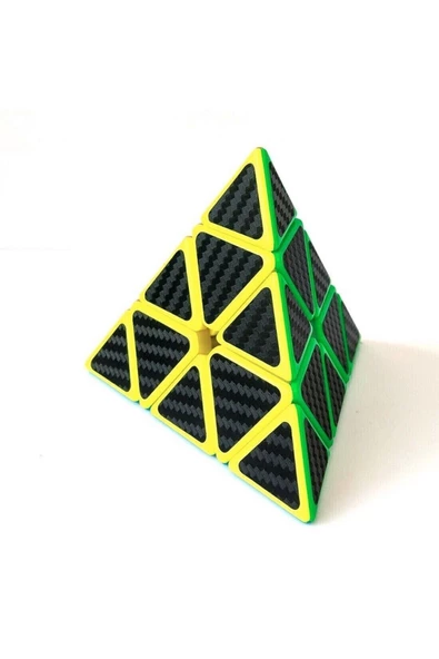 RAYTOYS OYUNCAK   1 Pcs Pramid Cube Corbon Fiber Cube 1adet Vıp Piramit Zeka Küpü Pramit Hız Küpü Trıangle Cube - 4