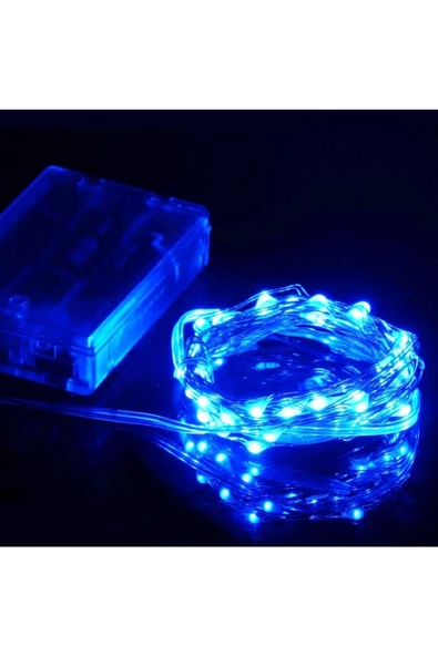 RAYTOYS OYUNCAK   9 METRE PARLAK CANLI MAVİ IŞIK MİCRO DÖKME LED ULTRA SU GEÇİRMEZ MAVİ PİLLİ LED IŞIK SABİT YANAR - Resim 6