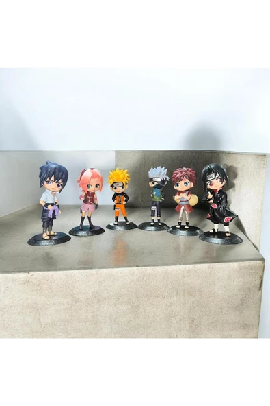 RAYTOYS OYUNCAK   VIP NARUTO 6 LI KARAKTER SET BİBLO 10 CM NARUTA OYUNCAKLARI NARUTA KARAKTERLERİ FULL SET NARUTA