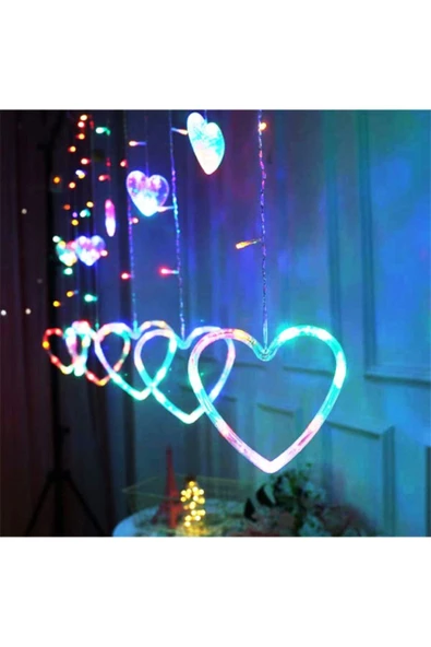 RAYTOYS OYUNCAK GÜN IŞIĞI SALKIM LED IŞIK KALPLİ SALKIM LED IŞIK GÜN IŞIĞI LED IŞIKLI PERDE IŞIK EKLEMELİ 220 VOLT - 2