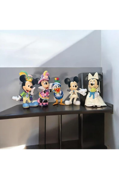 RAYTOYS OYUNCAK   VIP MICKEY MOUSE MİNNİE MOUSE DONALD DUCK KARAKTER SETİ 5 Lİ BİBLO SET MİNNİE MİCKEY KARAKTERLERİ