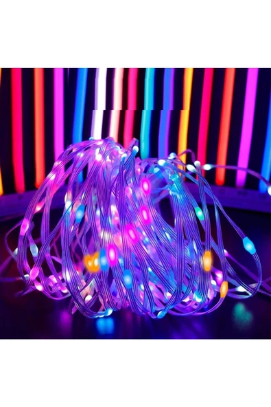 RAYTOYS OYUNCAK   IP65 10 METRE USB KUMANDALI +CEP KONTROL DIŞ MEKAN IŞIĞI RGB LED LİGHT RENKLİ LED IŞIK SU GEÇİRMEZ