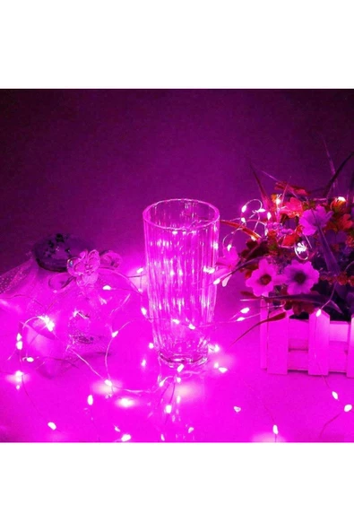 RAYTOYS OYUNCAK   7 METRE PEMBE PİLLİ LED IŞIK CANLI PEMBE IŞIK IP65 SU GEÇİRMEZ SEVGİLİLER GÜNÜNE ÖZEL PEMBE LED IŞIK - 7