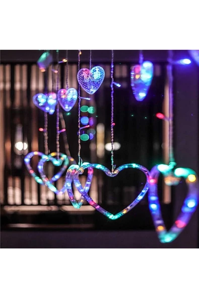 RAYTOYS OYUNCAK   GÜN IŞIĞI SALKIM LED IŞIK KALPLİ SALKIM LED IŞIK GÜN IŞIĞI LED IŞIKLI PERDE IŞIK EKLEMELİ 220 VOLT - 4